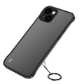 Metal Lens Frosted Finger Ring Strap Phone Case, For iPhone 14, For... For iPhone 14 Black