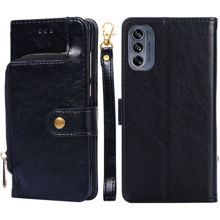 Zipper Bag Leather Phone Case – Card Slot, Leather, TPU, For OPPO A57 4G 2022, For OPPO Reno7 A JP Version, For Huawei nova 10, For Motorola Moto G62 5G, For Huawei nova 10 Pro, For Nokia C100 For Motorola Moto G62 5G Black