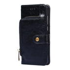Zipper Bag Leather Phone Case – Card Slot, Leather, TPU, For Nokia C200, For Samsung Galaxy A73 5G, For Samsung Galaxy M13, For Xiaomi 12S Ultra