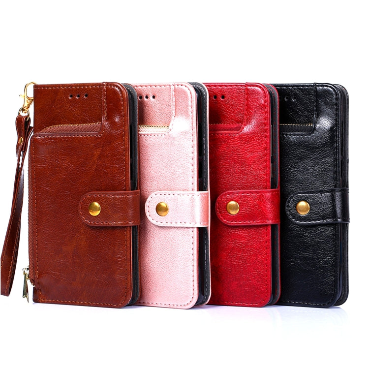 Zipper Bag Leather Phone Case – Card Slot, Leather, TPU, For Nokia C200, For Samsung Galaxy A73 5G, For Samsung Galaxy M13, For Xiaomi 12S Ultra