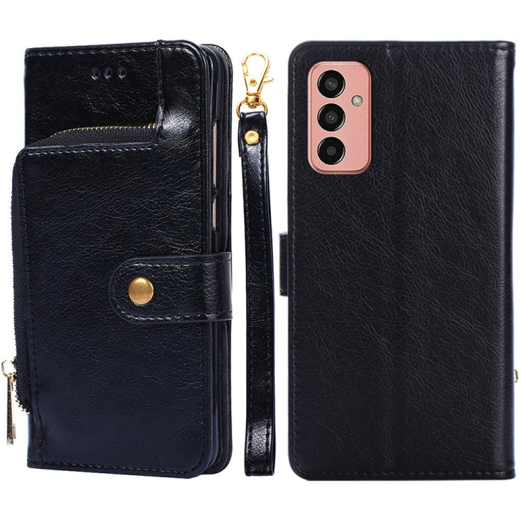 Zipper Bag Leather Phone Case – Card Slot, Leather, TPU, For Nokia C200, For Samsung Galaxy A73 5G, For Samsung Galaxy M13, For Xiaomi 12S Ultra For Samsung Galaxy M13 Black