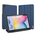 DUX DUCIS Domo Series Horizontal Flip Magnetic PU Leather Case with Three-folding Holder & Pen Slot, For Galaxy Tab S6 Lite 10.4 inch For Galaxy Tab S6 Lite 10.4 inch Blue