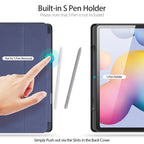 DUX DUCIS Domo Series Horizontal Flip Magnetic PU Leather Case with Three-folding Holder & Pen Slot, For Galaxy Tab S6 Lite 10.4 inch