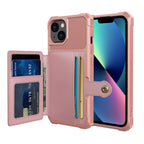 Phone Case – Leather, Magnetic (iPhone 14) #3 For iPhone 14 Rose Gold