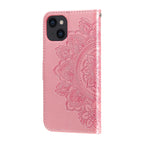 7-petal Flowers Embossing Leather Case, For iPhone 14, For iPhone 14 Plus, For iPhone 14 Pro, For iPhone 14 Pro Max