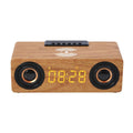 K1 Multifunctional Desktop Wooden Bluetooth Speaker Wireless Loudspeaker Yellow