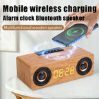 K1 Multifunctional Desktop Wooden Bluetooth Speaker Wireless Loudspeaker