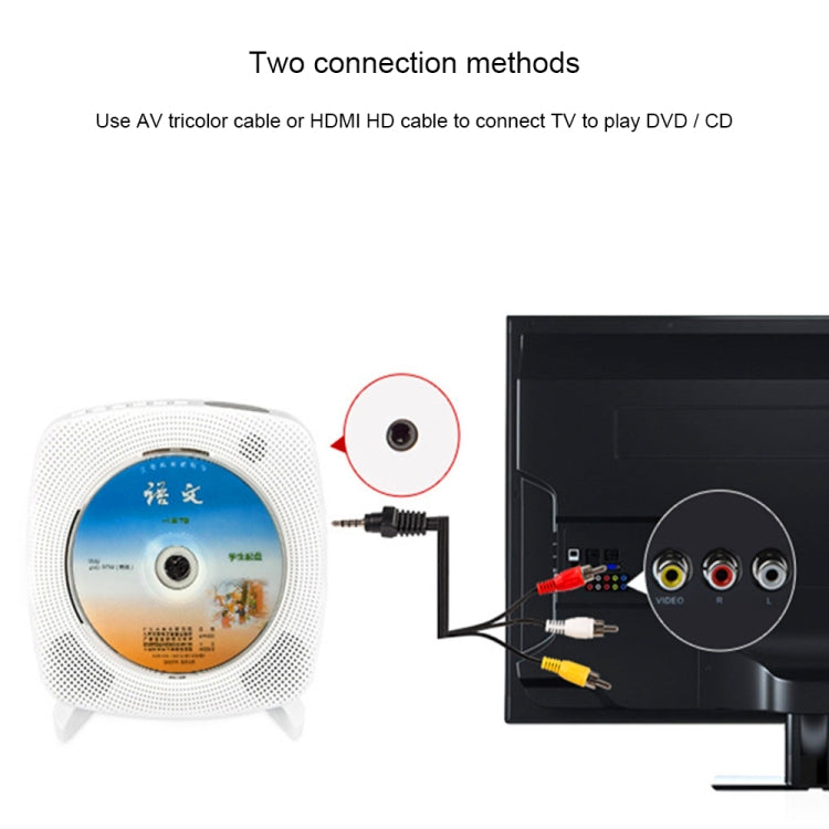 Kecag KC-609 Wall Mounted Home DVD Player Bluetooth CD Player, DVD/CD+Connectable TV + Plug-In Version, CD Version+ Not Connected to TV+ Plug-In Version, CD Version +Not Connected to TV + Charging Version, CD Version +                                 ...