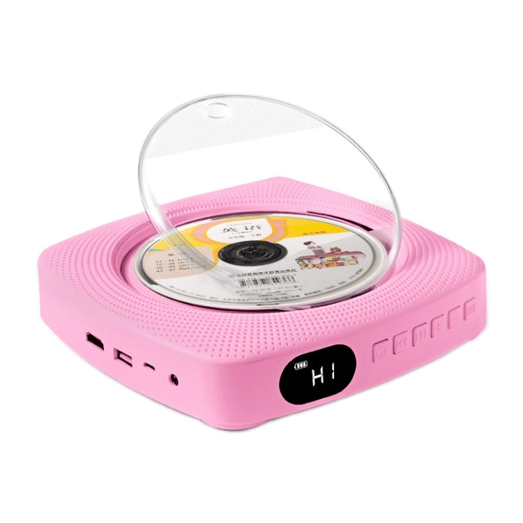 Kecag KC-609 Wall Mounted Home DVD Player Bluetooth CD Player, DVD/CD+Connectable TV + Plug-In Version, CD Version+ Not Connected to TV+ Plug-In Version, CD Version +Not Connected to TV + Charging Version, CD Version +                                 ... DVD CD+Connectable TV + Charging Version Pink