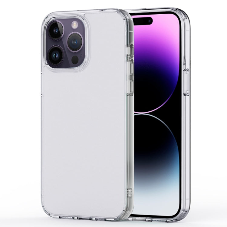 Crystal Clear Frosted Phone Case – TPU, For iPhone 14, For iPhone 14 Plus, For iPhone 14 Pro, For iPhone 14 Pro Max For iPhone 14 Pro Transparent