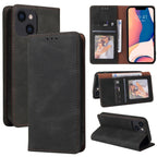 Simple Suction Closure Horizontal Flip Leather Case, For iPhone 14, For iPhone 14 Plus, For iPhone 14 Pro, For iPhone 14 Pro Max For iPhone 14 Black