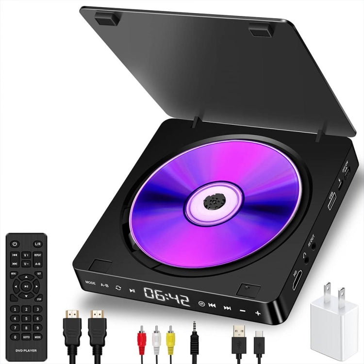 Kecag KC-708 Home Plug-in Mini HD DVD Player, Mini HD DVD Player(Black) Mini HD DVD Player(Black)