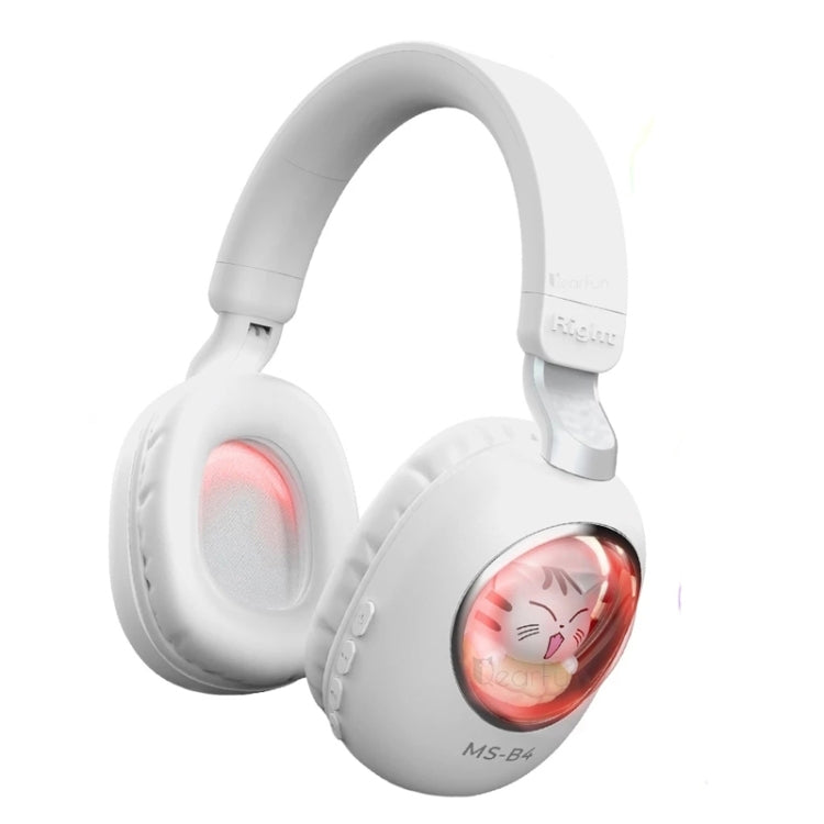 B4 RGB Cartoon Stereo Headset Wireless Bluetooth Headphones, Cat, Squirrel Cat Cat