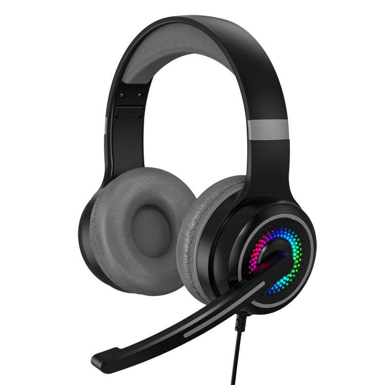 Y20 LED Bass Stereo PC Wired Gaming Headset with Microphone – Durable Build, Easy to Use Black