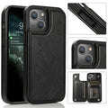 Butterflies Flowers Double Buckle Case, For iPhone 14, For iPhone 14 Plus For iPhone 14 Black