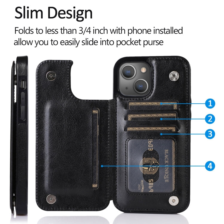 Double Buckle Phone Case, For iPhone 14 Plus