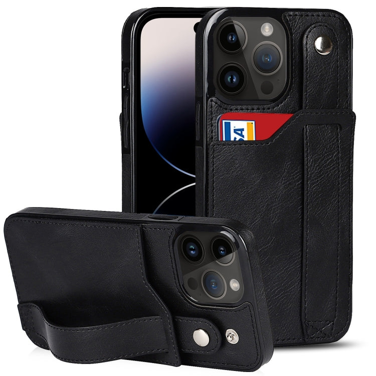 Wrist Strap Holder Phone Case, For iPhone 14 Pro Max, For iPhone 14... For iPhone 14 Pro Black