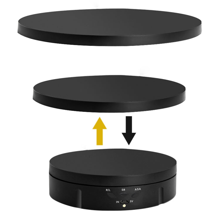 Electric Rotating Display Stand Turntable, 3 in 1, 3 in 1 Remote 3 in 1 Black