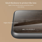 Wood Grain Glass Protective Case, For iPhone 7 Plus, For iPhone 11, For iPhone 14 Plus, For iPhone 14 Pro
