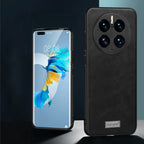Shockproof TPU + Handmade Leather Protective Phone Case – Shockproof, Leather, TPU, For Huawei Mate 50, For Huawei Mate 50 Pro