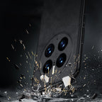 Shockproof TPU + Handmade Leather Protective Phone Case – Shockproof, Leather, TPU, For Huawei Mate 50, For Huawei Mate 50 Pro