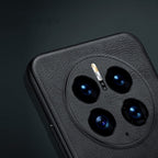 Shockproof TPU + Handmade Leather Protective Phone Case – Shockproof, Leather, TPU, For Huawei Mate 50, For Huawei Mate 50 Pro