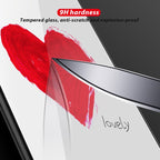 Colorful Painted Glass Phone Case, For iPhone 14 Pro