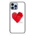 Colorful Painted Glass Phone Case, For iPhone 13 Pro For iPhone 13 Pro Love