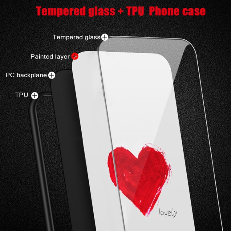 Colorful Painted Glass Phone Case, For iPhone 12 Pro Max