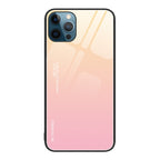 Gradient Color Glass Case, For iPhone 12 Pro Max, For iPhone 12, For iPhone 13 Pro Max For iPhone 12 Pro Max Yellow to Pink
