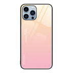Gradient Color Glass Case, For iPhone 13 Pro, For iPhone 13, For iPhone 14 Plus For iPhone 13 Pro Yellow to Pink
