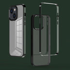 3 in 1 Electroplated Frame Phantom Phone Case, For iPhone 14, For... For iPhone 14 Green
