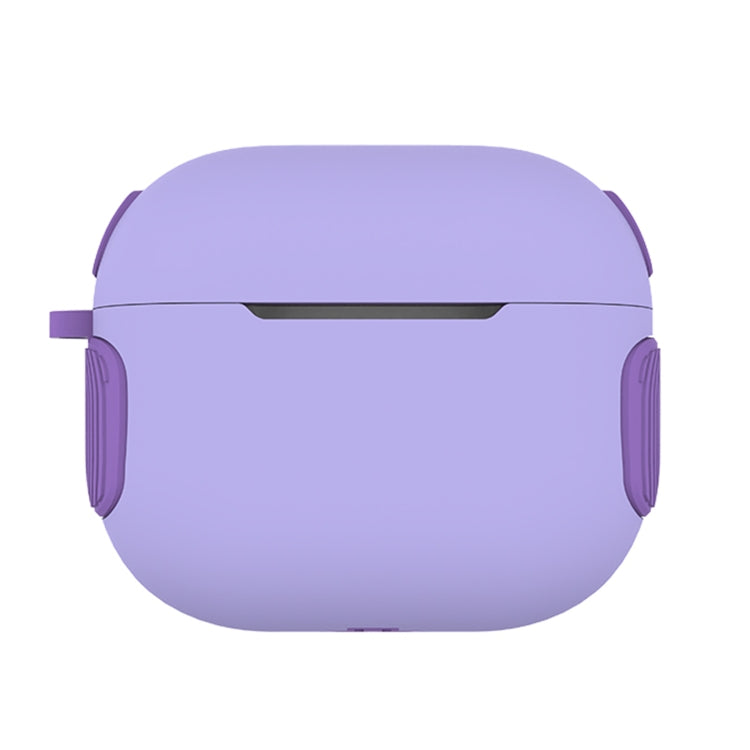 2 in 1 Matte Texture Contrast Color PC + TPU Earphone Case, For AirPods... For AirPods 3 Lavender