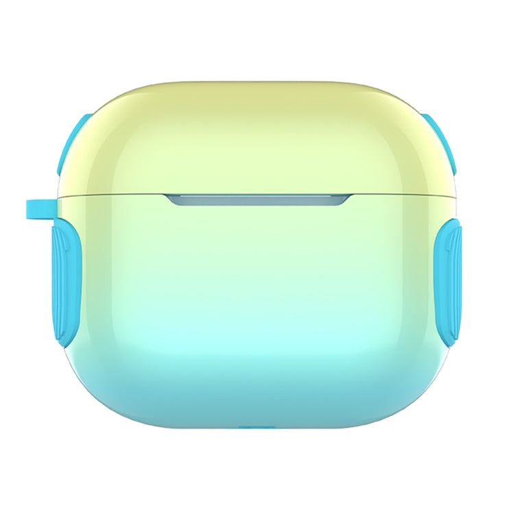 2 in 1 Varnish Colorful PC + TPU Earphone Case, For AirPods 2 / 1, For... For AirPods 3 Yellow+Green Gradient