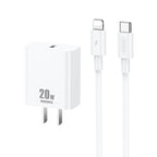 REMAX RP-U5 Extreme 2 Series 20W PD Charger + 1m USB-C / Type-C to 8 Pin Fast Charge Data Cable Set, CN Plug, EU Plug, US Plug CN Plug