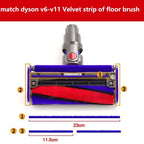 Soft Velvet Floor Brush Hose Strips For Dyson V7 / V8 / V10 / V11, 3 in 1 Velvet Strip Hose, 2 in 1 Velvet Strip