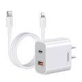 REMAX RP-U68 20W USB+USB-C/Type-C Dual Interface Fast Charger Set, CN Plug, EU Plug, UK Plug, US Plug CN Plug