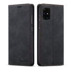 Forwenw Dream Series Oil Edge Strong Magnetism Horizontal Flip Leather Case with Holder & Card Slots & Wallet & Photo Frame, For Galaxy A51, For Galaxy A71, For Xiaomi Redmi Note 8 Pro, For Xiaomi Redmi Note 8, For Galaxy S20, For Galaxy S20 Plus For Galaxy A51 Black