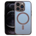 MagSafe Electroplating Straight TPU Phone Case, For iPhone 12 Pro, For iPhone 12 Pro Max For iPhone 12 Pro Black