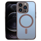 MagSafe Electroplating Straight TPU Phone Case, For iPhone 12 Pro, For iPhone 12 Pro Max For iPhone 12 Pro Black
