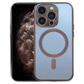MagSafe Electroplating Straight TPU Phone Case, For iPhone 11 Pro Max For iPhone 11 Pro Max Black