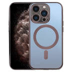 MagSafe Electroplating Straight TPU Phone Case, For iPhone 11 Pro Max For iPhone 11 Pro Max Black