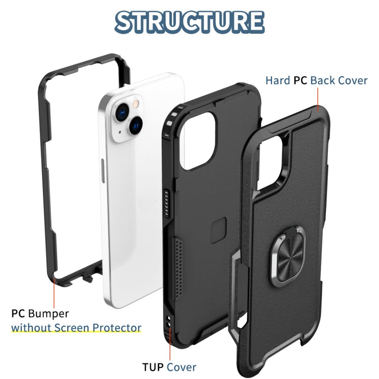 3 in 1 Ring Holder Phone Case, For iPhone 14, For iPhone 14 Plus, For...
