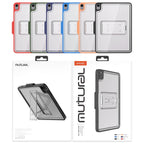 Mutural Transparent Holder Tablet Case, For iPad Air 2022/ 2020 10.9, For iPad Pro 11 / 2021 / 2020 / 2018, For iPad 10.2 2021 / 2020 / 2019 / 10.5