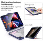 Mutural Transparent Holder Tablet Case, For iPad Air 2022/ 2020 10.9, For iPad Pro 11 / 2021 / 2020 / 2018, For iPad 10.2 2021 / 2020 / 2019 / 10.5