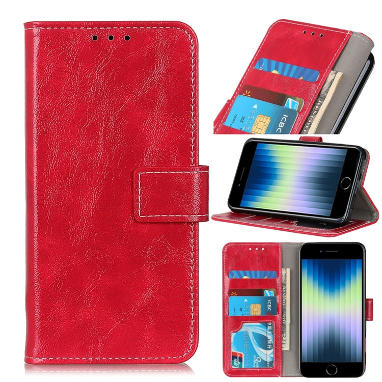 Case – Leather (iPhone SE 2022) #4 For iPhone SE 2022 SE 2020 Red