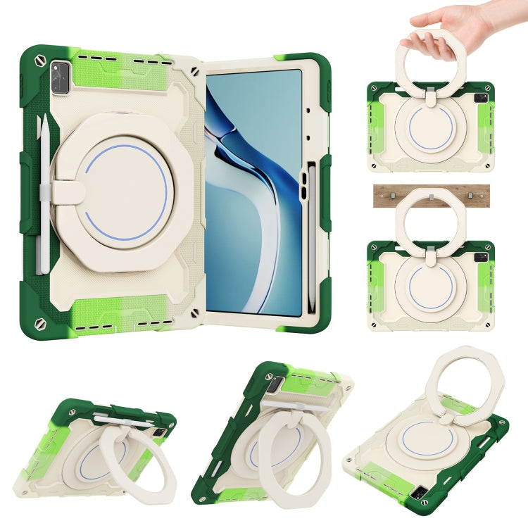 Armor Contrast Color Silicone + PC Tablet Case – Durable Build, Easy to Use, For Huawei MatePad Pro 12.6 2021 For Huawei MatePad Pro 12.6 2021 Colorful Green