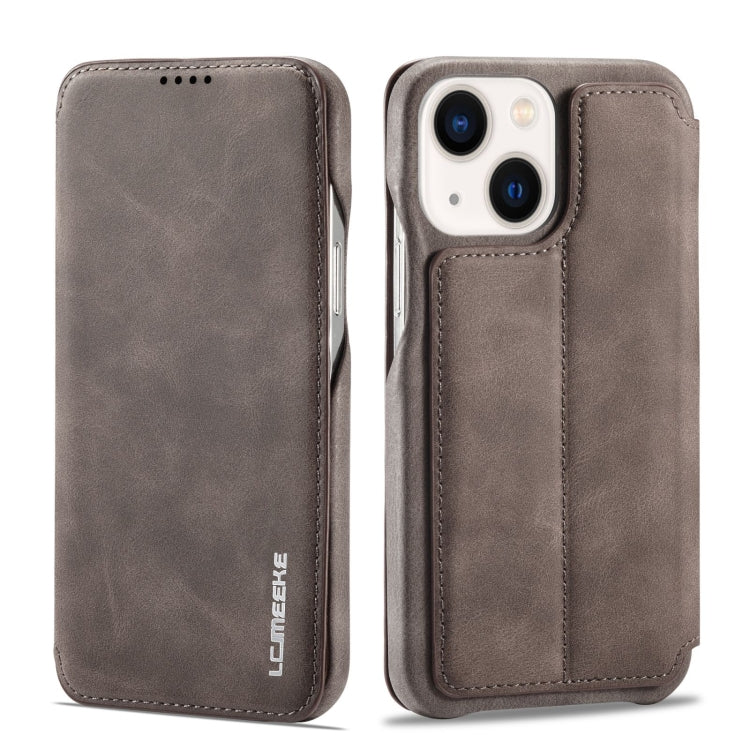 Phone Case – Leather (iPhone 14) #22 For iPhone 14 Plus Coffee