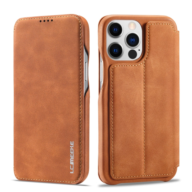 Phone Case – Leather (iPhone 14) #22 For iPhone 14 Pro Max Brown