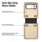 GKK Colorful PU Phone Case with Ring Holder, For Samsung Galaxy Z Flip4 5G, For Samsung Galaxy Z Flip3 5G